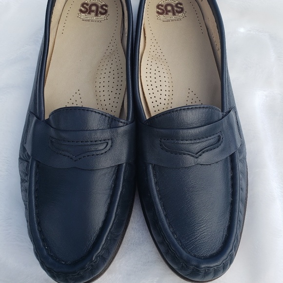 S.A.S. navy Simplify slip on sz 7 - Picture 2 of 7